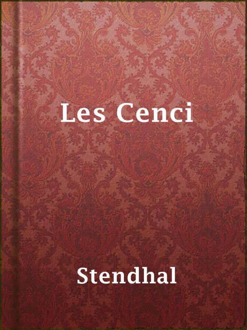 Title details for Les Cenci by Stendhal - Available
